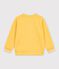 Sweatshirt enfant en coton uni jaune