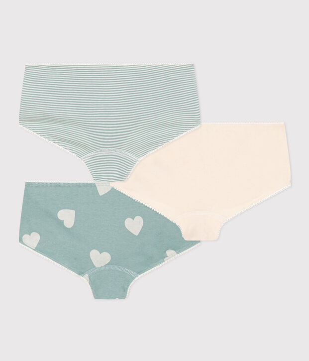 Set van 3 shorty's met hartjes voor meisjes in katoen multicouleur