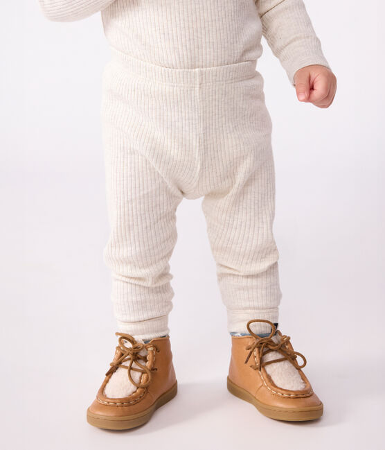 Legging bébé en coton uni beige MONTELIMAR CHINE