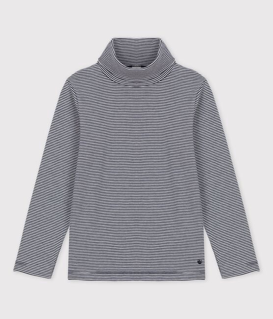 Pulli voor jongens/meisjes in katoen blauw SMOKING/wit MARSHMALLOW