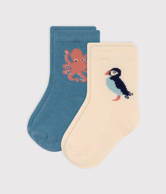 Lot de 2 paires de chaussettes en jersey de coton bébé variante 1
