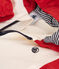 Windjack met colorblock en voering met tinneroy-streepje voor baby's rood/multicouleur