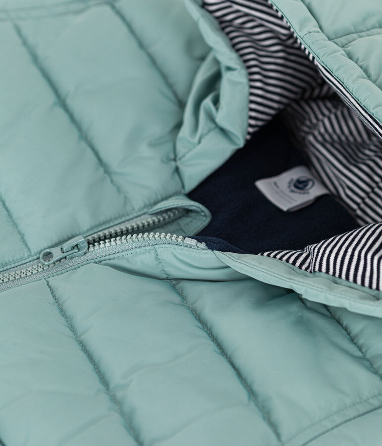 Doudoune doubl&eacute;e polaire b&eacute;b&eacute; vert