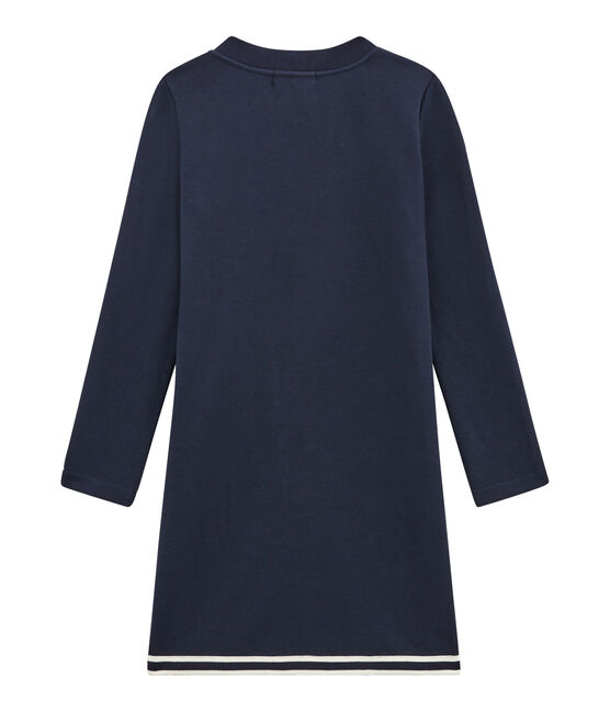 rechte damesjurk blauw SMOKING