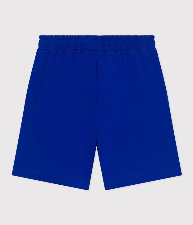 Katoenen short voor jongens blauw