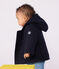 Caban bébé en drap de laine uni bleu SMOKING