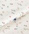 Fluwelen babytrappelzak met bloemenprint TOG 3 wit MARSHMALLOW/wit MULTICO