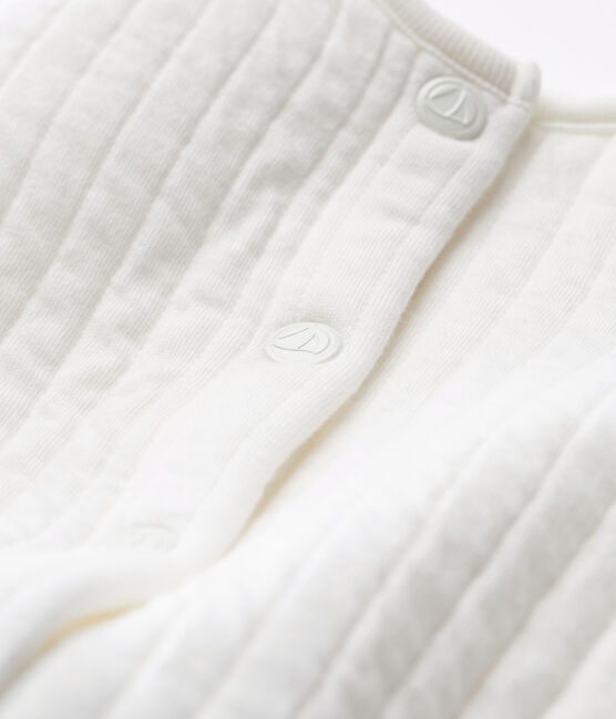 Cardigan en tubique matelassé bébé fille blanc MARSHMALLOW