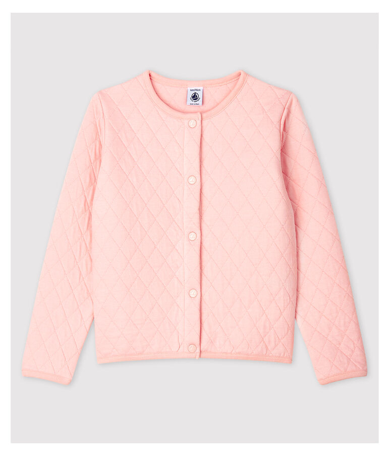 Cardigan en tubique enfant Fille rose MINOIS