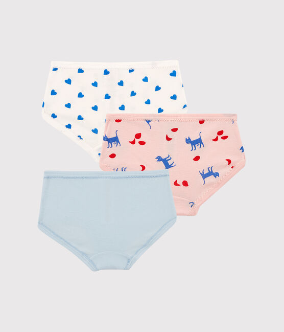Lot de 3 culottes petite fille chats en coton variante 1