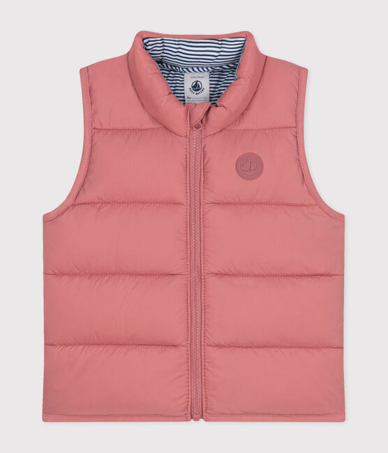 Gewatteerde bodywarmer voor baby's roze ROSEWOOD