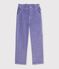 Fluwelen broek voor kinderen purper