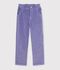 Fluwelen broek voor kinderen purper