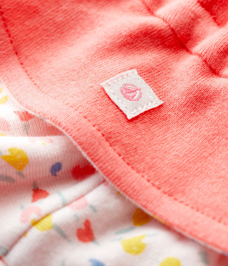 Chapeau bob b&eacute;b&eacute; en bouclette &eacute;ponge en coton biologique orange