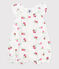 Kort katoenen kruippakje met vruchtenprint voor baby's wit MARSHMALLOW/wit MULTICO
