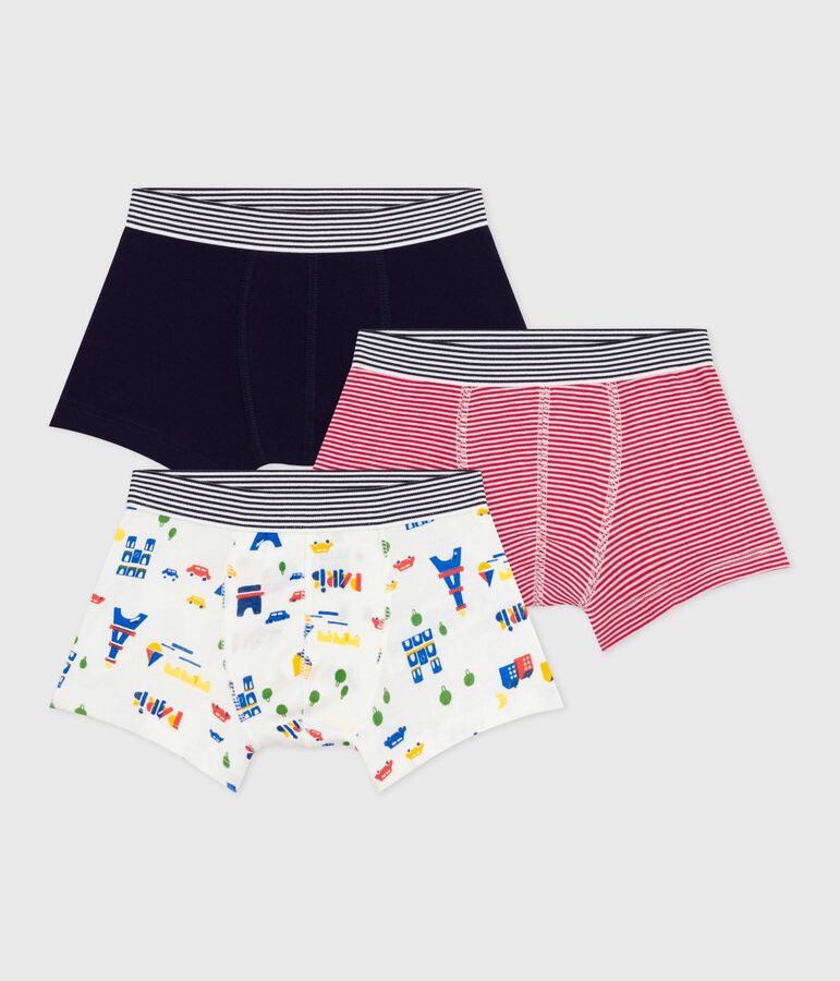 Setje met katoenen boxershorts met print van Parijs voor kinderen multicouleur