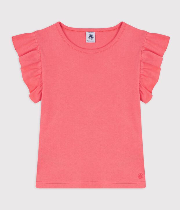 Kinder-T-shirt van effen katoen met korte mouwen FLAMAND