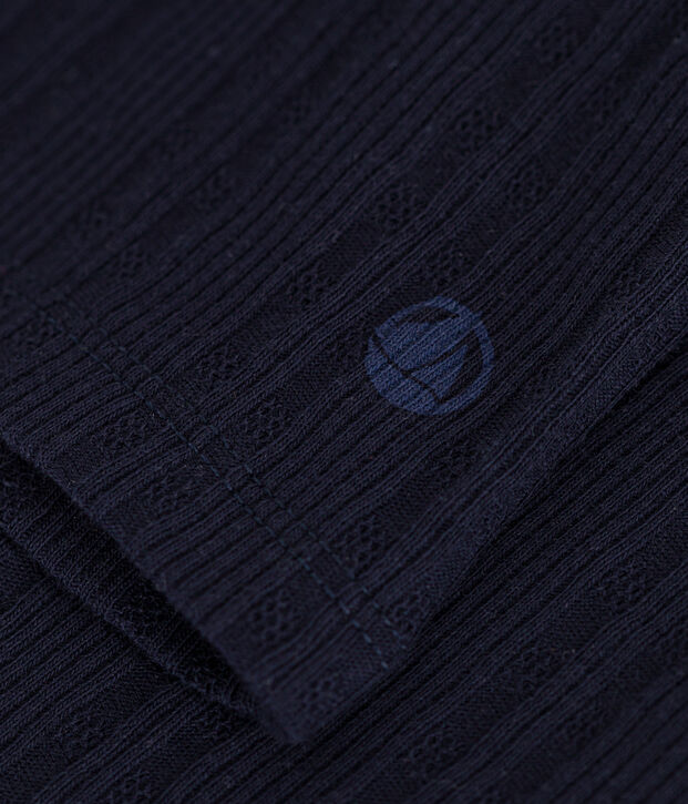 L'ICONIQUE, dames-T-shirt met rolkraag in ribstof SMOKING