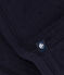 Jurk met lange mouwen in doorgestikte tubic met print voor baby's blauw SMOKING