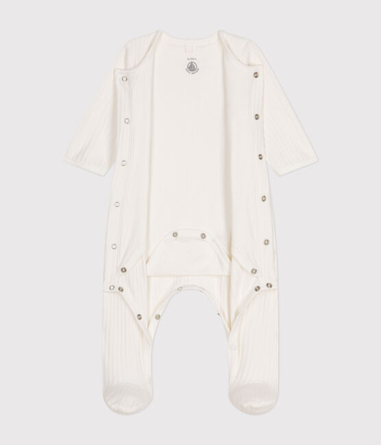 UNISEKS BODYJAMA VAN VELOURS wit MARSHMALLOW