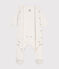UNISEKS BODYJAMA VAN VELOURS wit MARSHMALLOW