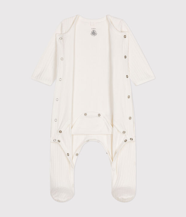 BODYJAMA MIXTE EN VELOURS blanc