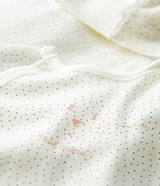 Coffret cadeau naissance bébé fille en côte variante 1