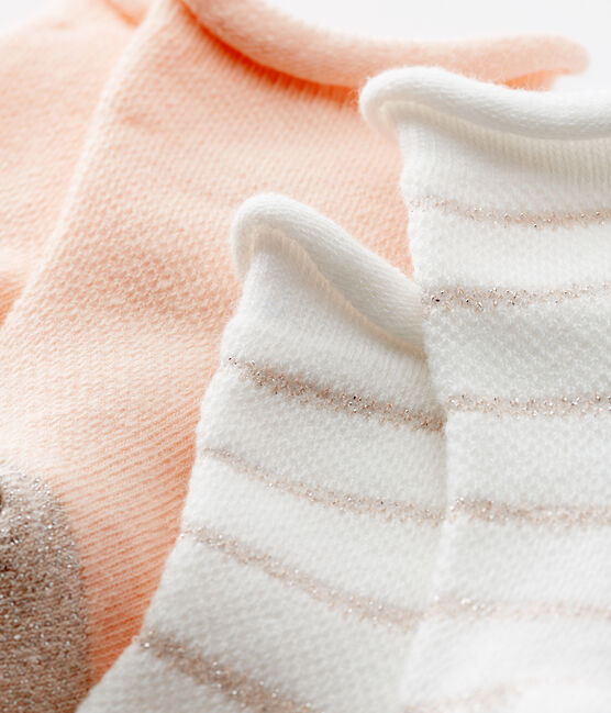 Lot de 2 paires de chaussettes légères bébé fille variante 2