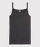Chemise à bretelles iconique en coton Femme gris CITY CHINE