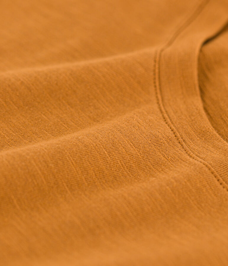 Tee-shirt LE DROIT col rond en coton Femme marron