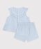 Ensemble cadeau b&eacute;b&eacute; en coton : ensemble 2 pi&egrave;ces multicouleur