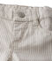 Gestreepte babybroek voor jongens grijs MINERAI/wit LAIT