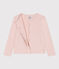 Cardigan voor meisjes in molton roze SALINE