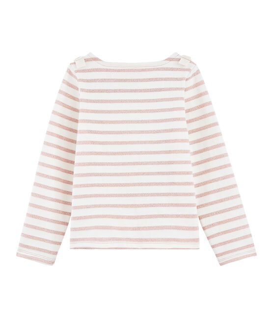 Marinetrui voor meisjes wit MARSHMALLOW/roze JOLI BRILLANT