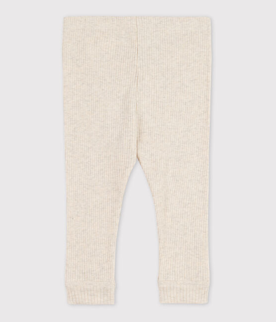 Legging bébé en maille côtelée beige MONTELIMAR CHINE