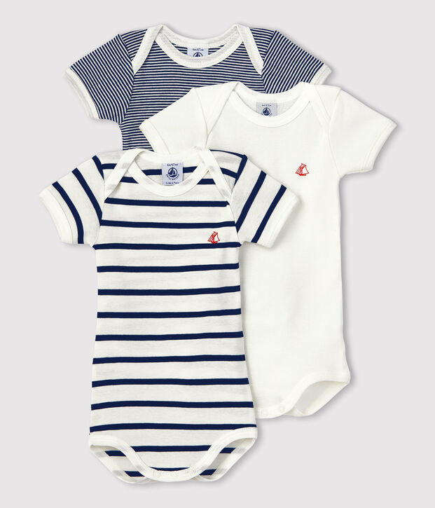 Set van 3 rompertjes met korte mouwen voor baby multicouleur