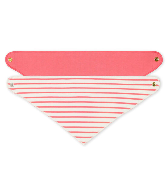 Lot de 2 bandanas-bavoirs bébé fille variante 1