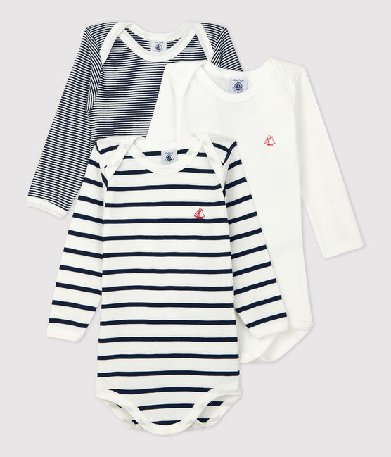 Lot de 3 bodies manches longues bébé variante 1