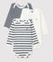 Lot de 3 bodies manches longues bébé variante 1