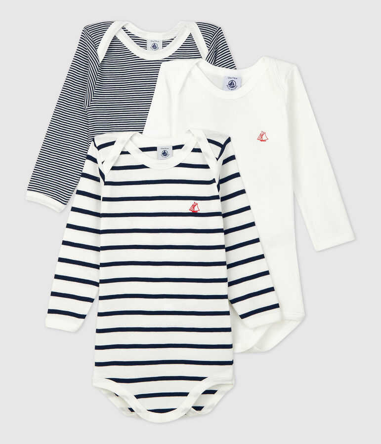 Set van 3 rompertjes met lange mouwen voor baby multicouleur