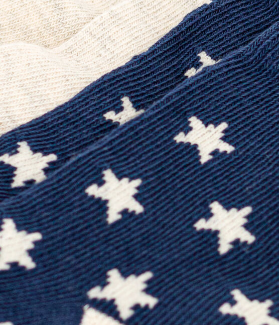 Lot de 2 paires de chaussettes étoiles bébé variante 1