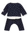 3 delige set met stippendessin voor babymeisjes blauw SMOKING/wit MARSHMALLOW