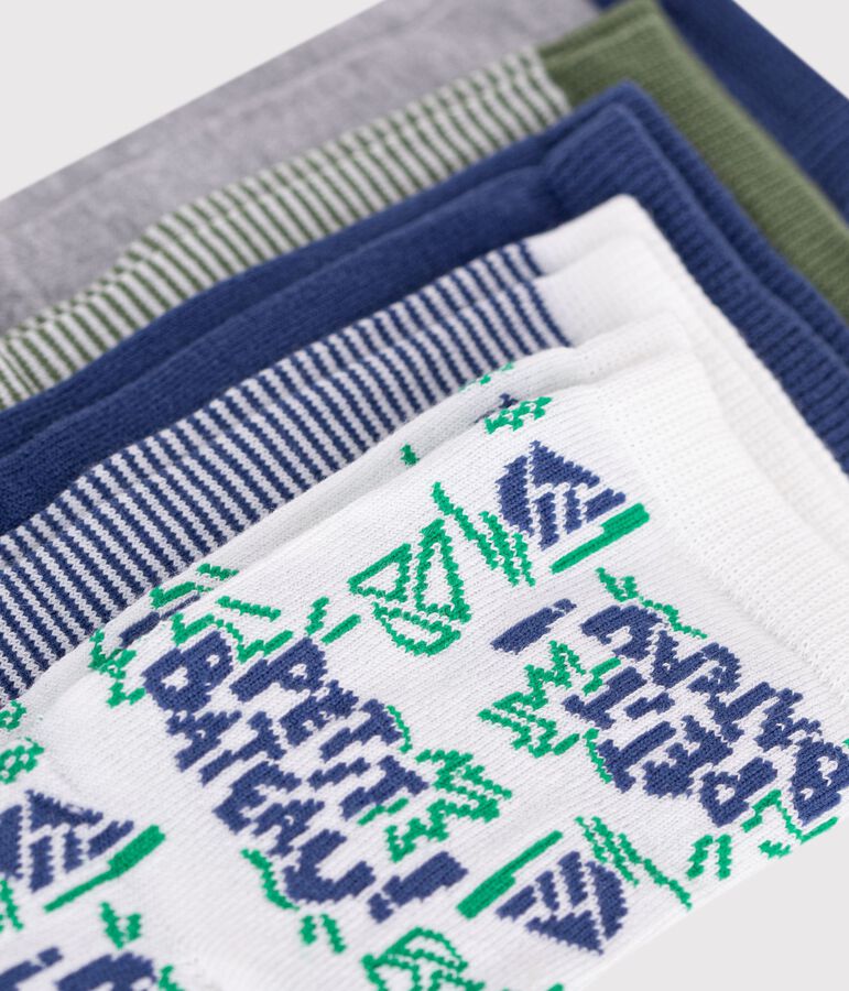 5 paires de chaussettes enfant en coton multicouleur