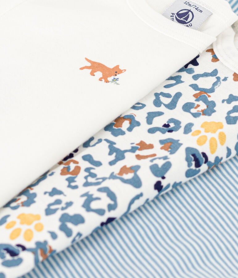 Set van 3 katoenen body's met lange mouwen voor baby's variante 1