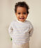 Tee-shirt manches longues en tubique bébé blanc AVALANCHE/ SKY CHINE