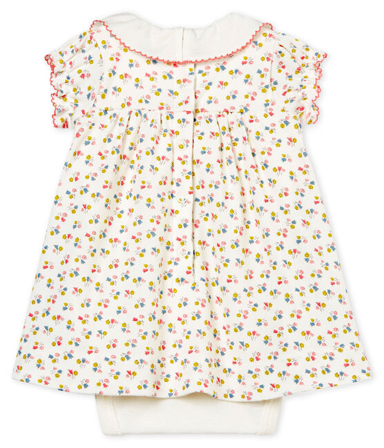 Robe body imprimée bébé fille blanc MARSHMALLOW/blanc MULTICO