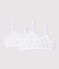 Set van 2 witte brassières voor meisjes variante 1
