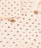 Combinaison longue imprimée bébé en tubique en coton blanc AVALANCHE/ MULTICO