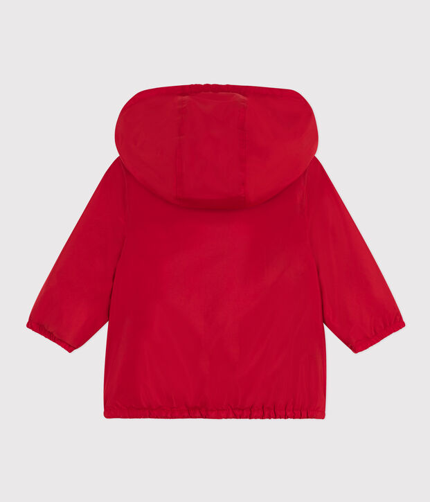 Warme windstopper van gerecycleerd polyester voor baby's rood