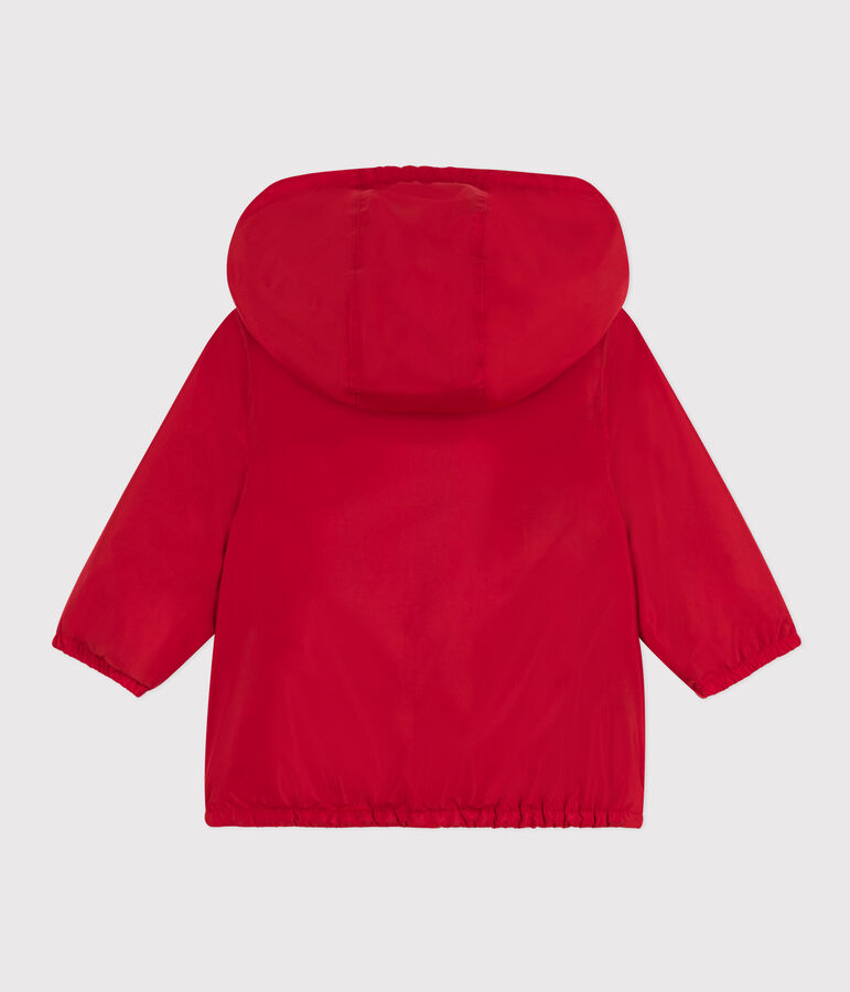Coupe-vent chaud b&eacute;b&eacute; en polyester recycl&eacute; rouge PEPS